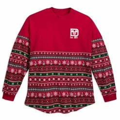 Outlet ✔️ Disney Spirit Jersey For Adults - Walt Disney World Fair Isle - Red ????