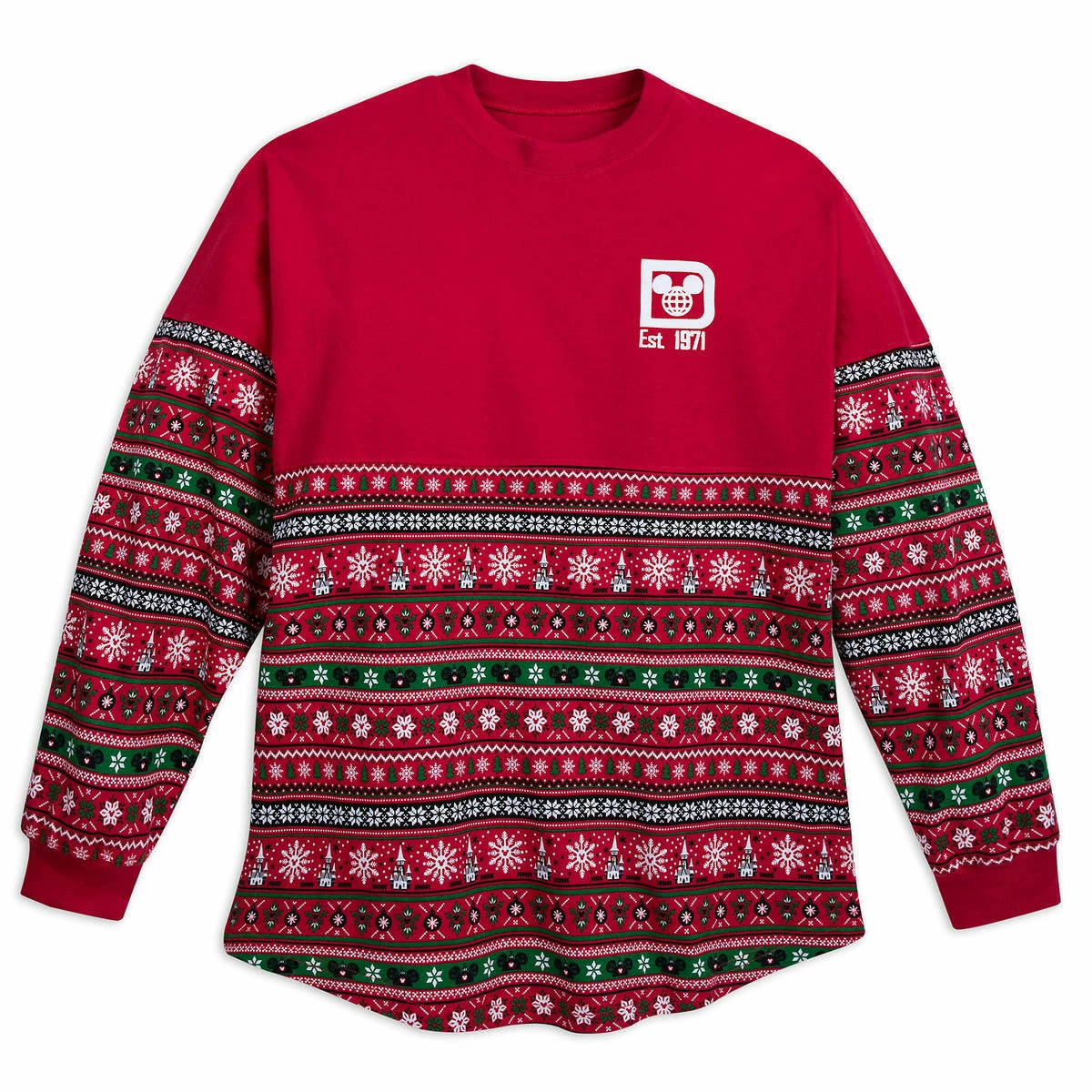 Outlet ✔️ Disney Spirit Jersey For Adults - Walt Disney World Fair Isle - Red ???? 1 Outlet ✔️ Disney Spirit Jersey For Adults - Walt Disney World Fair Isle - Red ????
