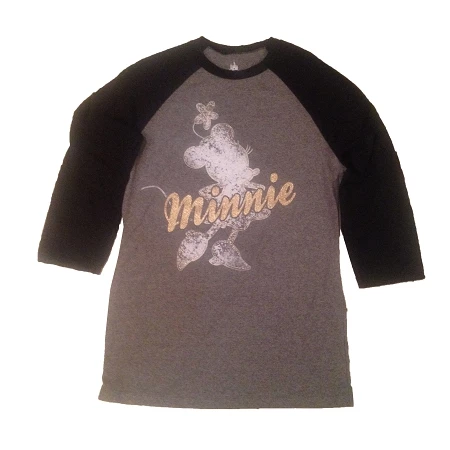 Budget ???? Disney ???? Shirt For ???? Women - Minnie Mouse Raglan Top - Gold Signature ???? 1 Budget ???? Disney ???? Shirt For ???? Women - Minnie Mouse Raglan Top - Gold Signature ????