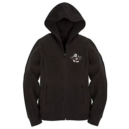 Promo ✔️ Disney Hoodie For ???? WOMEN - Mickey Mouse Zip Fleece - Black ???? 1 Promo ✔️ Disney Hoodie For ???? WOMEN - Mickey Mouse Zip Fleece - Black ????