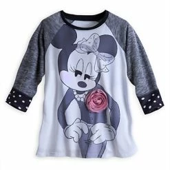 Budget ⭐ Disney ???? Shirt For ???? Women - Minnie Mouse Rosette Raglan Tee ❤️