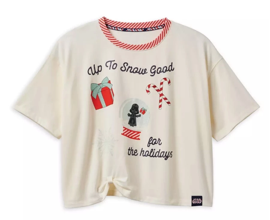 Promo ???? Disney ???? Shirt For ???? Women - Holiday Darth Vader - Cropped ???? 1 Promo ???? Disney ???? Shirt For ???? Women - Holiday Darth Vader - Cropped ????