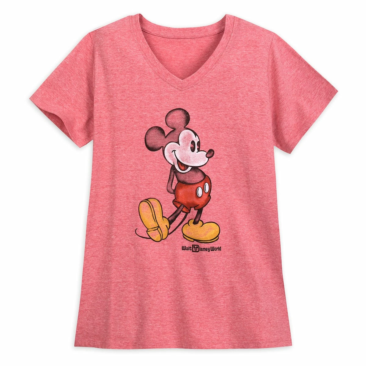Best Pirce ???? Disney ???? Shirt For ???? Women - Classic Mickey Mouse V-Neck - Red ???? 1 Best Pirce ???? Disney ???? Shirt For ???? Women - Classic Mickey Mouse V-Neck - Red ????