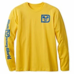 Top 10 👏 Disney Long Sleeve 👕 Shirt For Adults - Walt Disney World Logo - Yellow 🛒