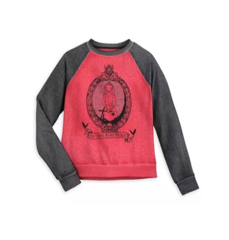 Deals ???? Disney Sweatshirt For ???? Women - The Haunted Mansion Raglan - Red ???? 1 Deals ???? Disney Sweatshirt For ???? Women - The Haunted Mansion Raglan - Red ????