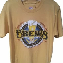 Budget 👍 Disney Mens 👚 Shirt - Food & Wine Festival 2013 - Brews Around The World ⭐