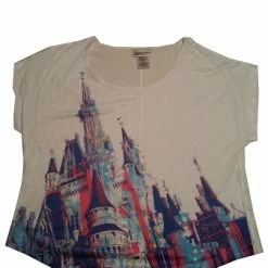Wholesale ???? Disney ???? Shirt For ???? Women - Cinderella Castle Fashion Tee ????