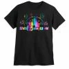 Wholesale 🌟 Disney Adult 👕 Shirt - Walt Disney World Logo Rainbow Foil - Black ⭐