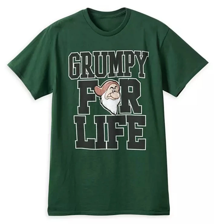 Flash Sale ???? Disney T-Shirt For Adults - Grumpy For Life - Green ???? 1 Flash Sale ???? Disney T-Shirt For Adults - Grumpy For Life - Green ????