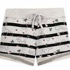 Top 10 ???? Disney Shorts For ???? Women - Mickey And Minnie Icon Striped ????