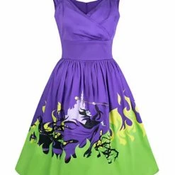 Outlet ???? Disney ???? Dress For ???? Women - The ???? Dress Shop - Maleficent - Purple & Green ????