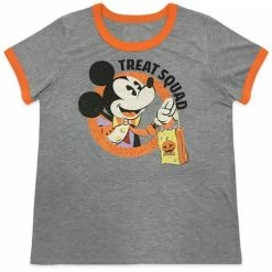 Best Sale ???? Disney ???? Shirt For ???? Women - 2020 ???? Halloween - Mickey Mouse - Gray ????