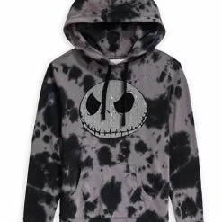 Deals ✔️ Disney Pullover Hoodie For ???? Women - Jack Skellington Sequined - Tie-Dye ❤️