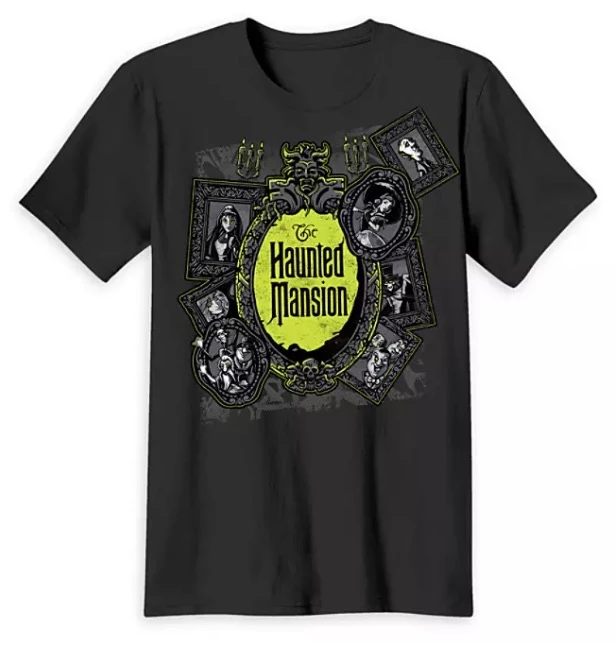 Promo ???? Disney Adult T-Shirt - The Haunted Mansion Logo - Gray ???? 1 Promo ???? Disney Adult T-Shirt - The Haunted Mansion Logo - Gray ????