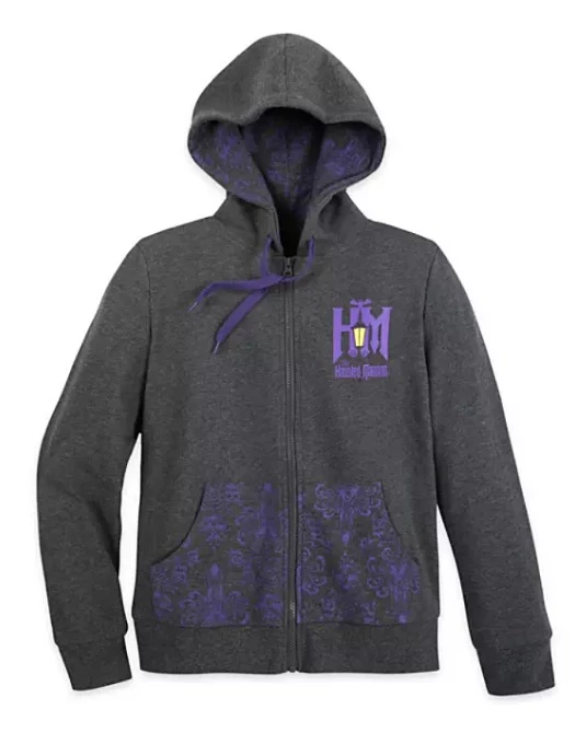 Top 10 ✔️ Disney Zip Up Hoodie For ???? Women - The Haunted Mansion - Gray ???? 1 Top 10 ✔️ Disney Zip Up Hoodie For ???? Women - The Haunted Mansion - Gray ????