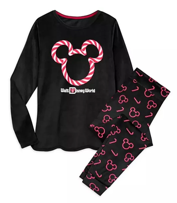 Hot Sale ???? Disney Pajama Set For ???? Women - Holiday Mickey Mouse Peppermint - Velour ???? 1 Hot Sale ???? Disney Pajama Set For ???? Women - Holiday Mickey Mouse Peppermint - Velour ????