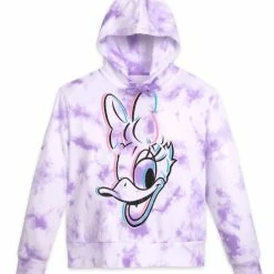 Cheap 👏 Disney Pullover Hoodie For 👩 Women - Daisy Duck - Tie Dye ⌛