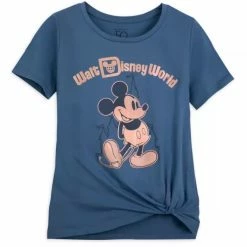 Wholesale 🧨 Disney 👚 Shirt For 👩 Women - 50th Anniversary - Mickey Mouse - Blue 🔥