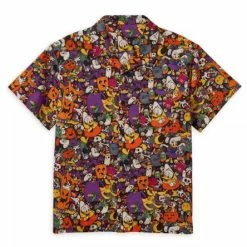 Deals ???? Disney Button Up ???? Shirt For Adults - 2022 ???? Halloween - Mickey & Friends ⌛