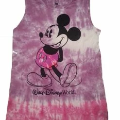 Buy ???? Disney ???? Shirt For ???? Women - Mickey Mouse Tie Dye Tank - Pink & Purple ❤️